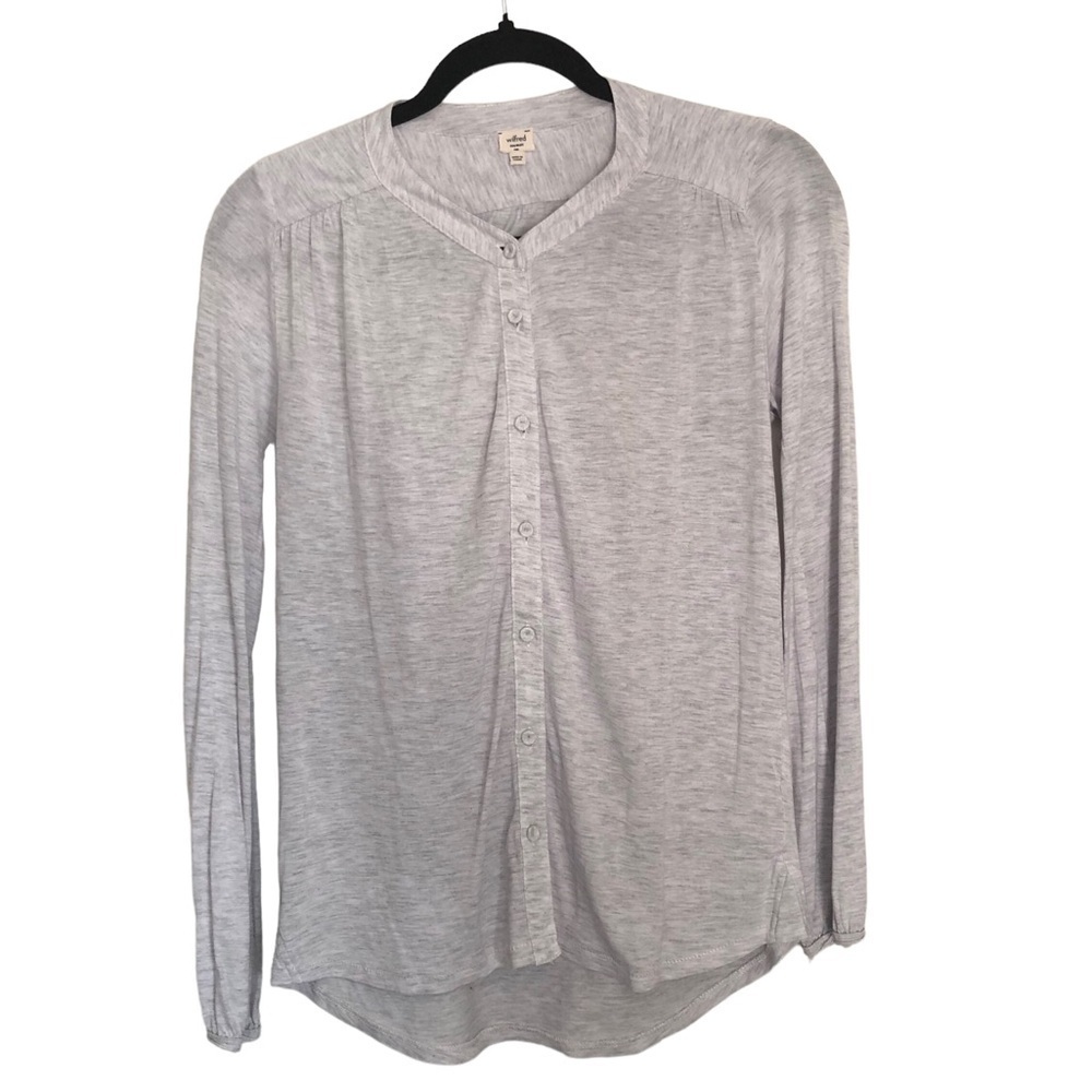 Wilfred Aritzia Grey Cardigan top